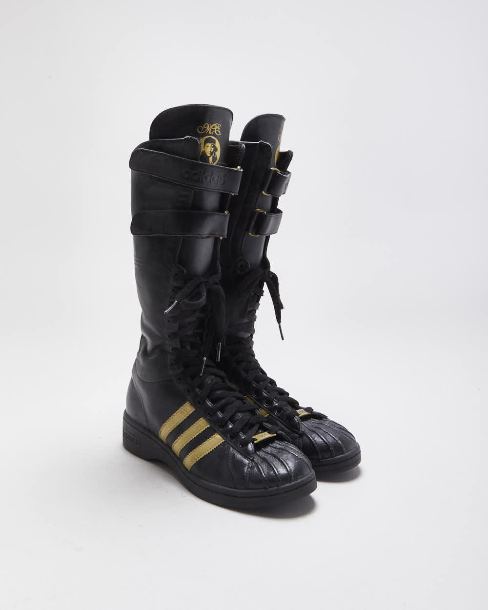 Vintage Y2k 00s Adidas x Missy Elliot Remix Superstar Boxing Boots - UK5.5