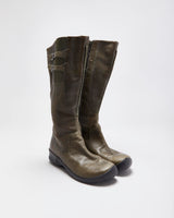 Vintage 00s Keen Leather Buckle Boots - UK5.5