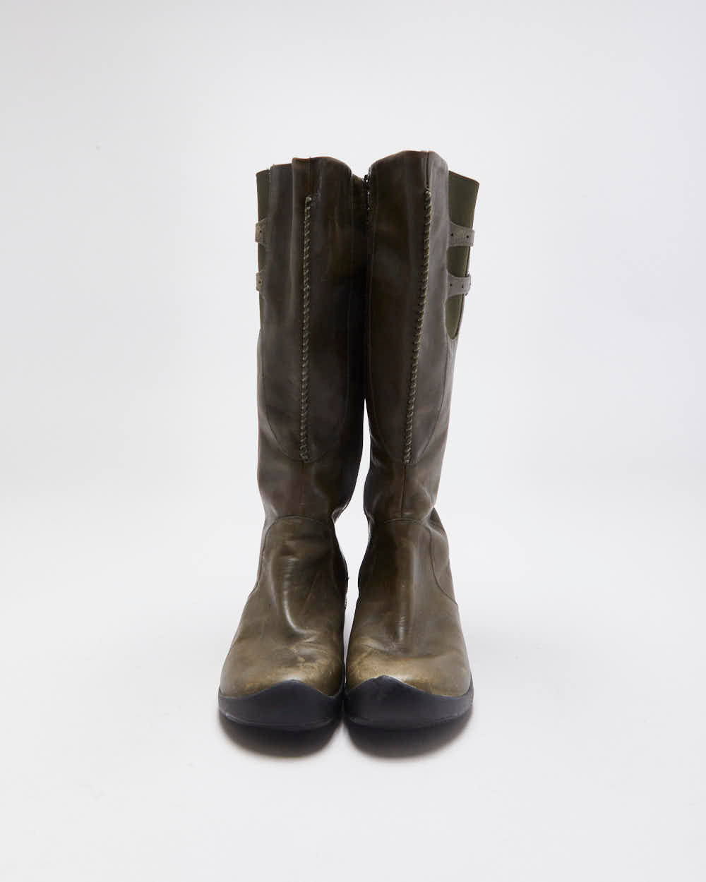 Vintage 00s Keen Leather Buckle Boots - UK5.5