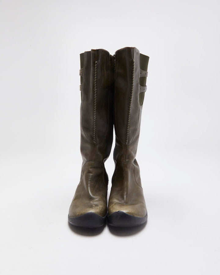 Vintage 00s Keen Leather Buckle Boots - UK5.5