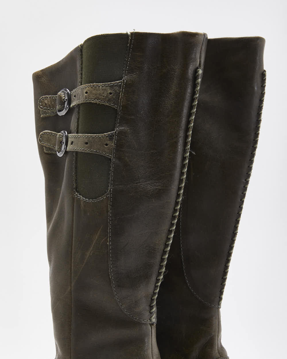 Vintage 00s Keen Leather Buckle Boots - UK5.5