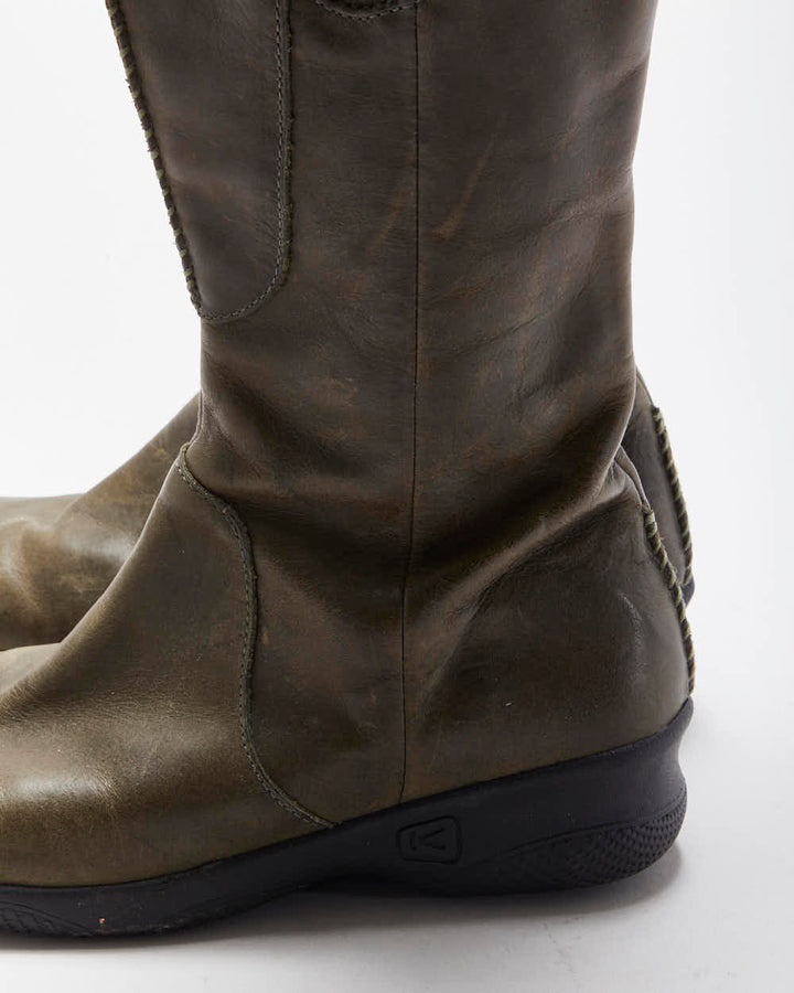 Vintage 00s Keen Leather Buckle Boots - UK5.5