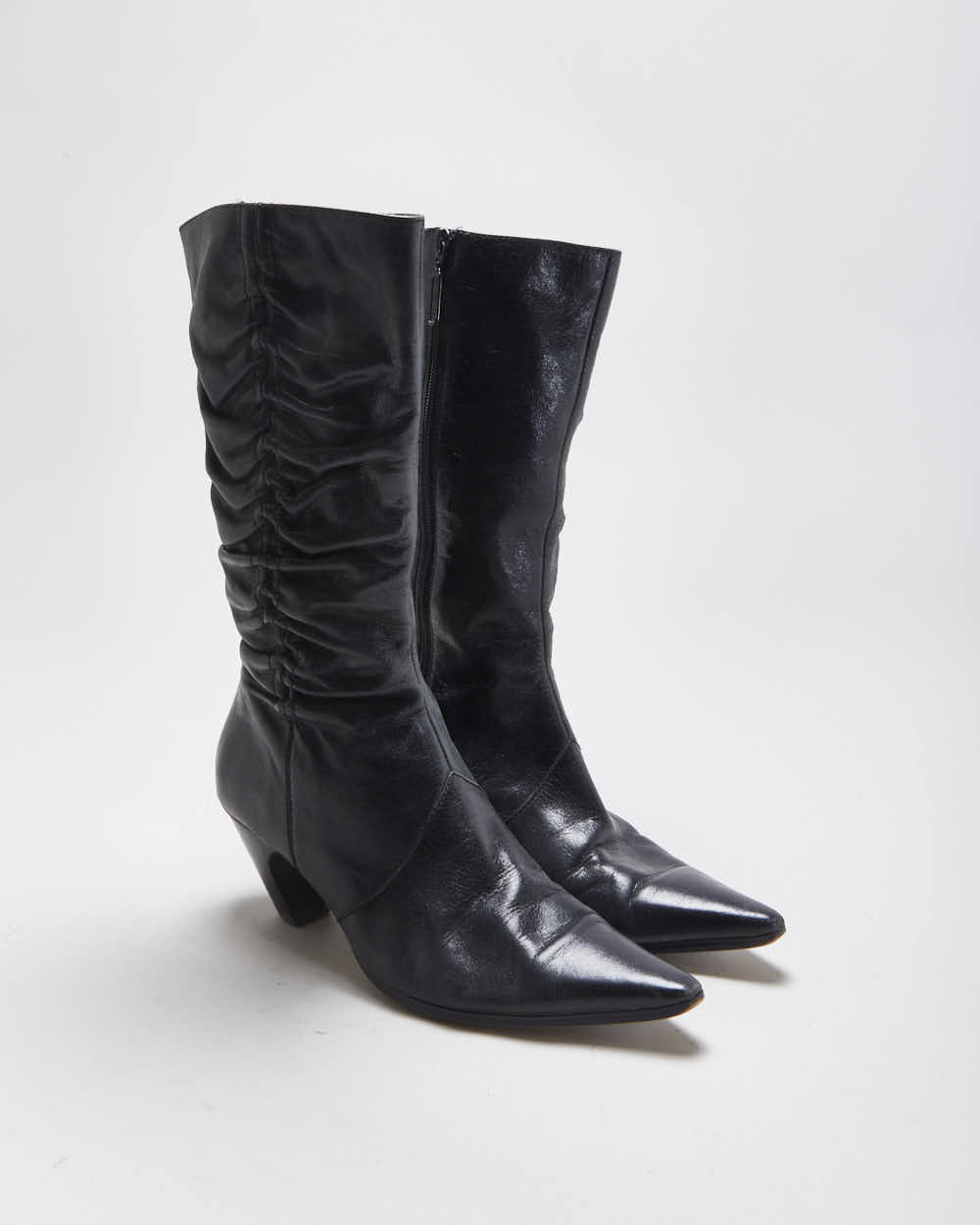 Vintage Y2k Seychelles Leather Synched Detail Boots - UK5.5