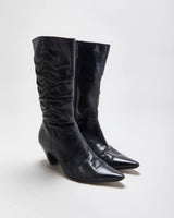 Vintage Y2k Seychelles Leather Synched Detail Boots - UK5.5