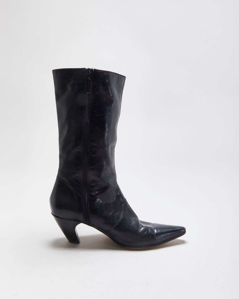 Vintage Y2k Seychelles Leather Synched Detail Boots - UK5.5