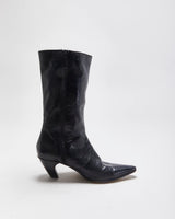 Vintage Y2k Seychelles Leather Synched Detail Boots - UK5.5