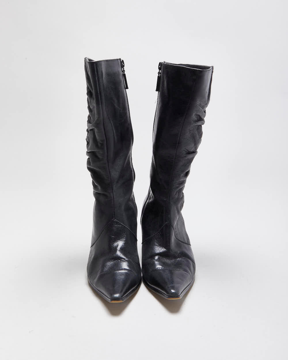 Vintage Y2k Seychelles Leather Synched Detail Boots - UK5.5