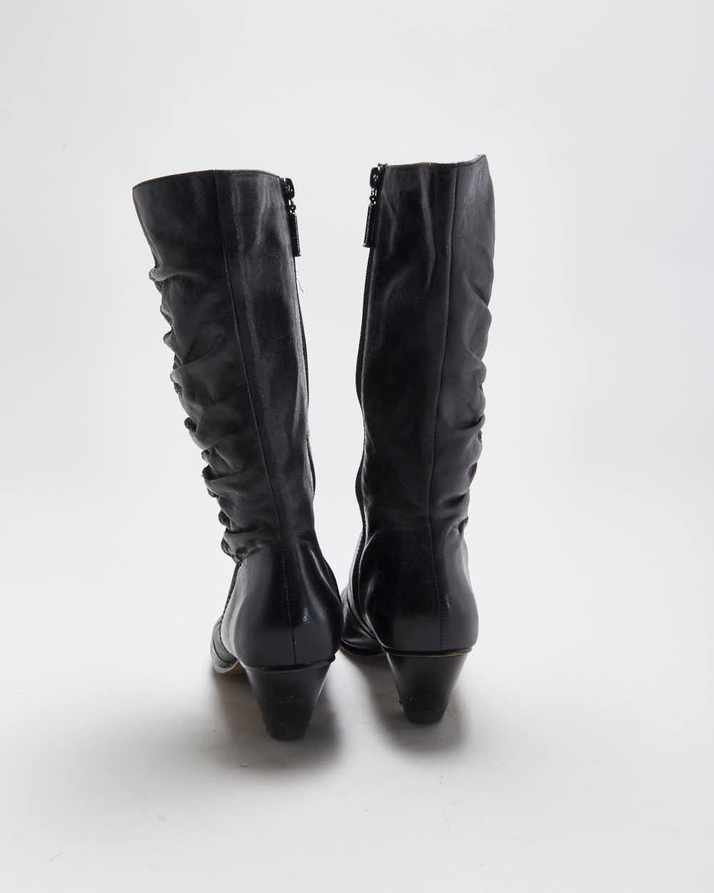 Vintage Y2k Seychelles Leather Synched Detail Boots - UK5.5
