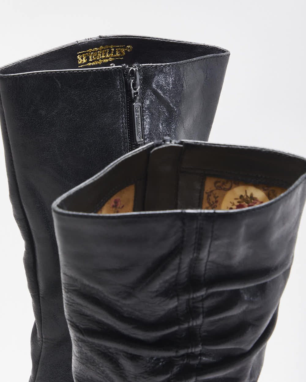 Vintage Y2k Seychelles Leather Synched Detail Boots - UK5.5