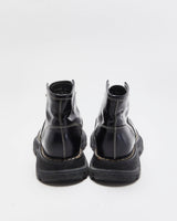 Alexander McQueen Patent Tread Contrast Stitch Boots - UK3