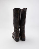 Vintage Frye Leather Zip-up Boots - UK7.5