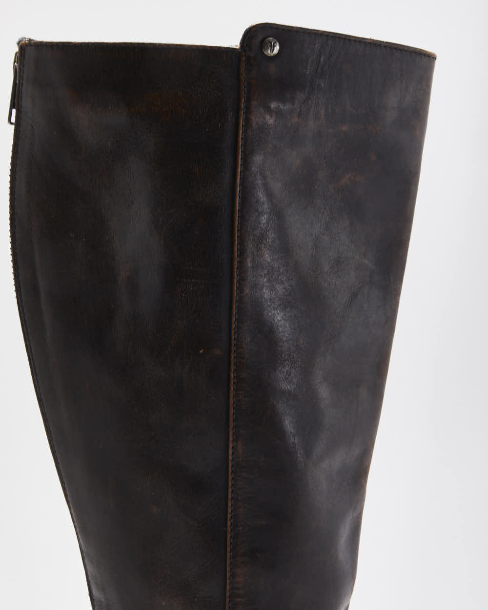 Vintage Frye Leather Zip-up Boots - UK7.5