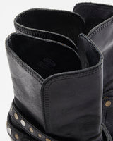 Vintage Fossil Leather Studded Boots - UK8