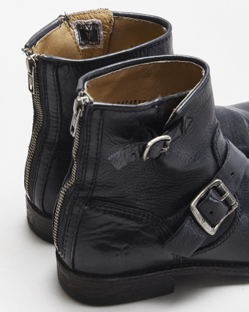 Vintage Frye Ankle Biker Boots - UK5