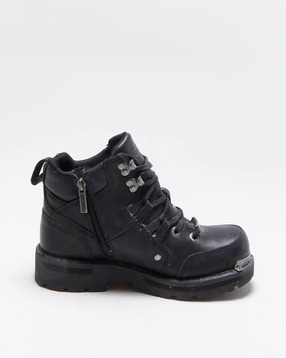 Vintage Y2K 00s Harley Davidson Women's Leather Biker Boots - UK 5.5
