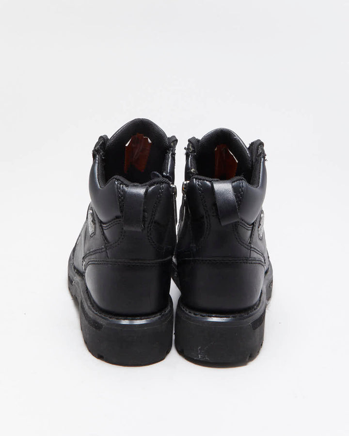 Vintage Y2K 00s Harley Davidson Women's Leather Biker Boots - UK 5.5