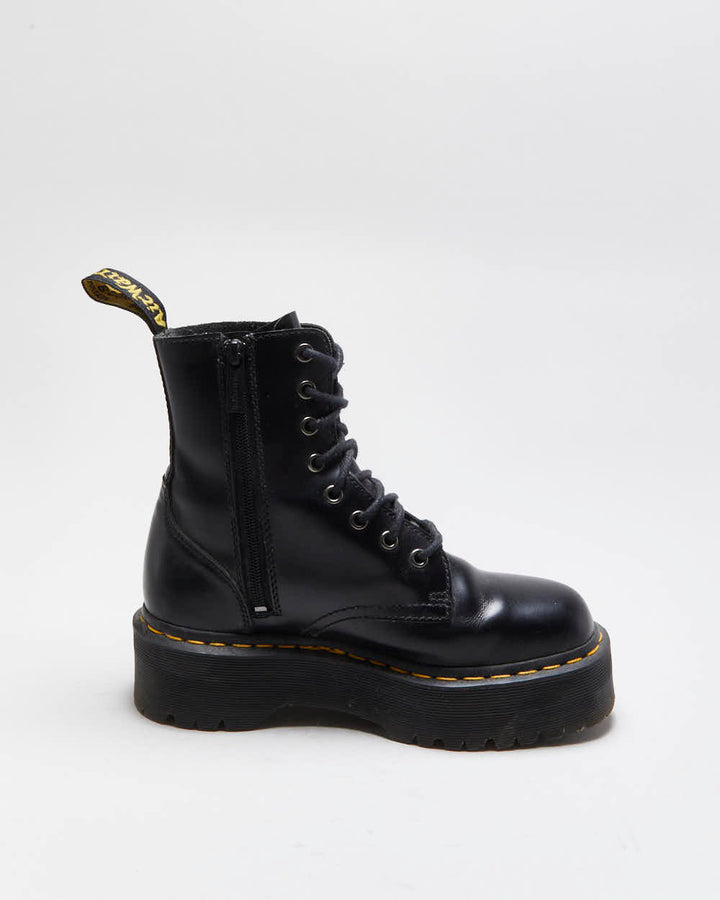 Dr. Martens Jadon Patent Leather Chunky Platform Ankle Boots - UK 5
