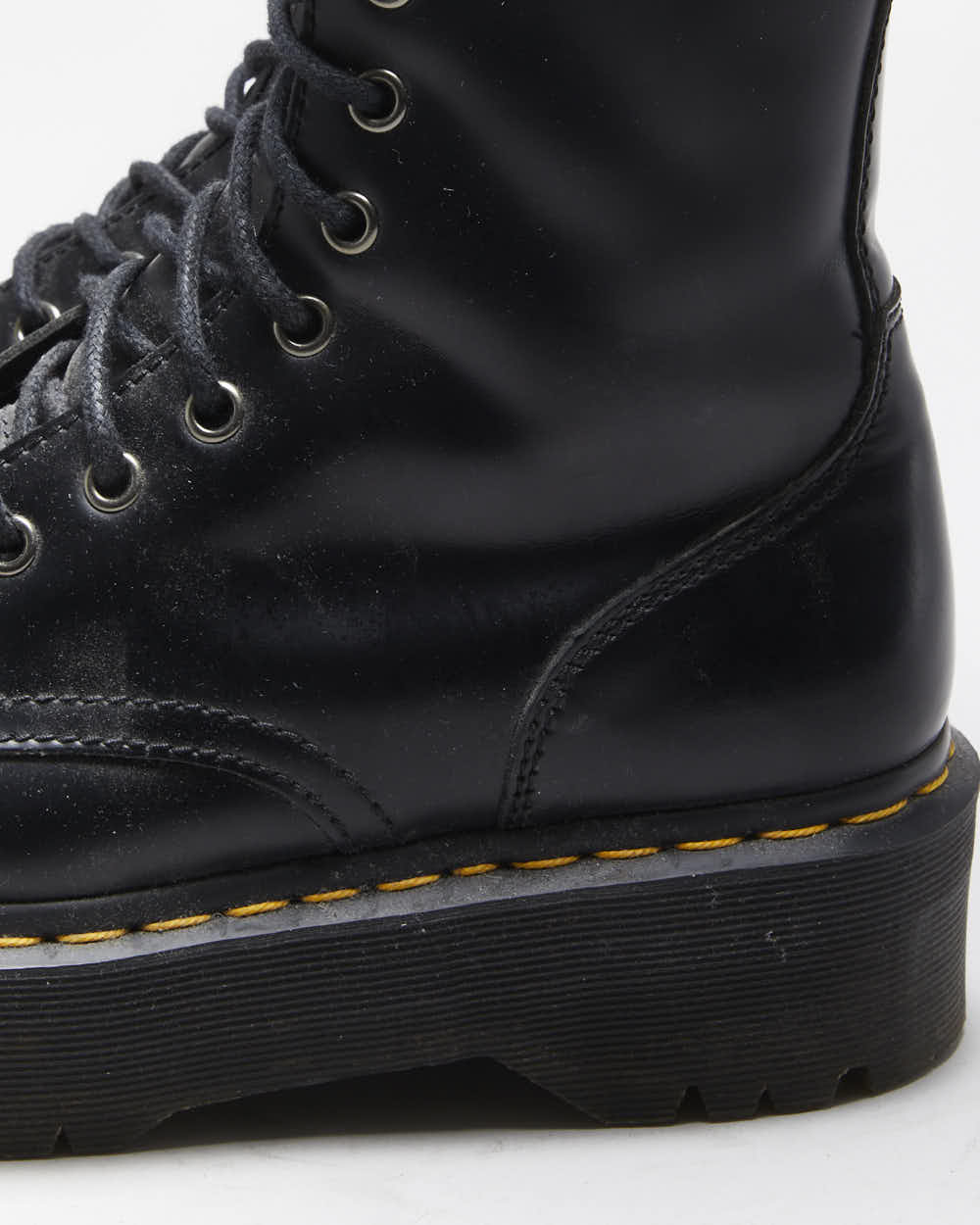 Dr. Martens Jadon Patent Leather Chunky Platform Ankle Boots - UK 5