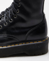 Dr. Martens Jadon Patent Leather Chunky Platform Ankle Boots - UK 5