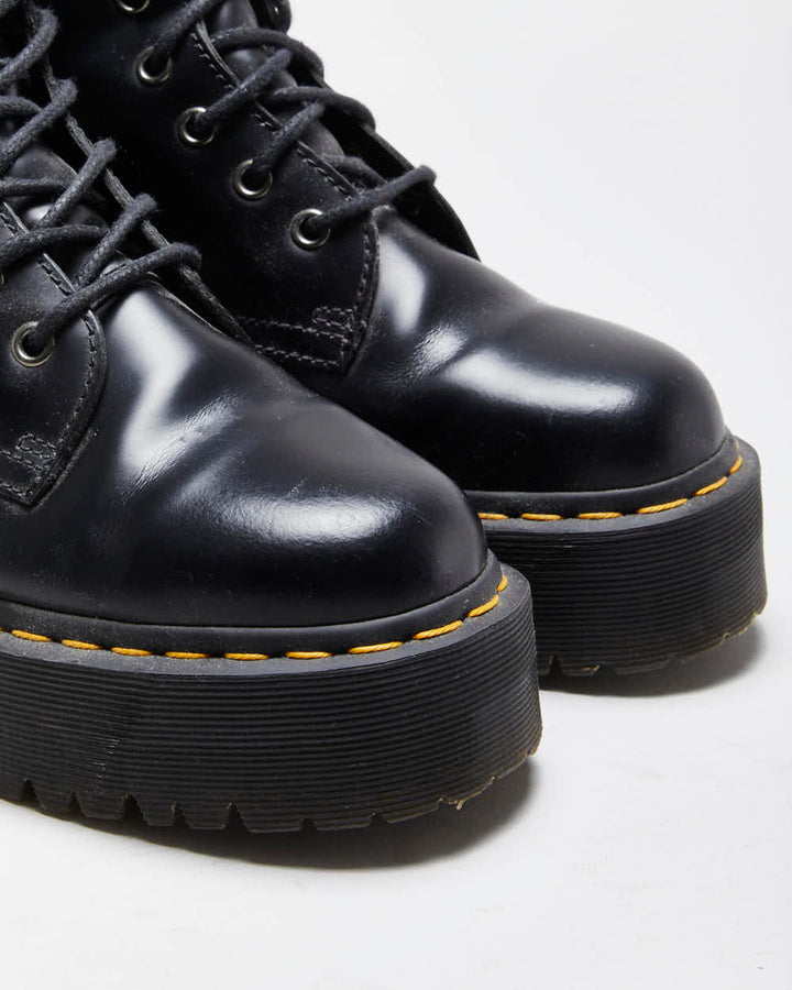 Dr. Martens Jadon Patent Leather Chunky Platform Ankle Boots - UK 5