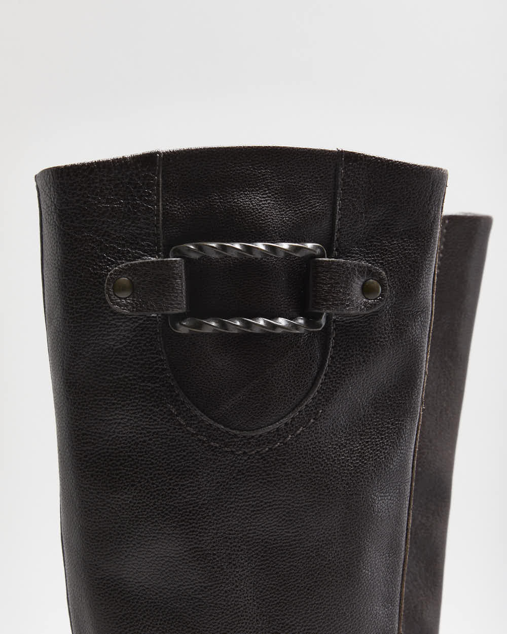 Vintage Y2K 00s Cole Haan x Nike Air Knee High Leather Low Heel Boots - UK 6