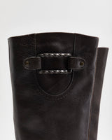 Vintage Y2K 00s Cole Haan x Nike Air Knee High Leather Low Heel Boots - UK 6