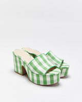 DS Kate Spade Gingham Ibiza Platform Sandals - UK5