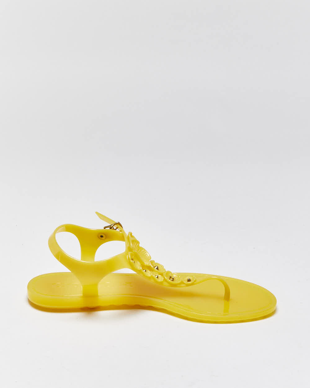 Vintage Y2k 2000s Coach Tea Rose Jelly Sandals - UK5