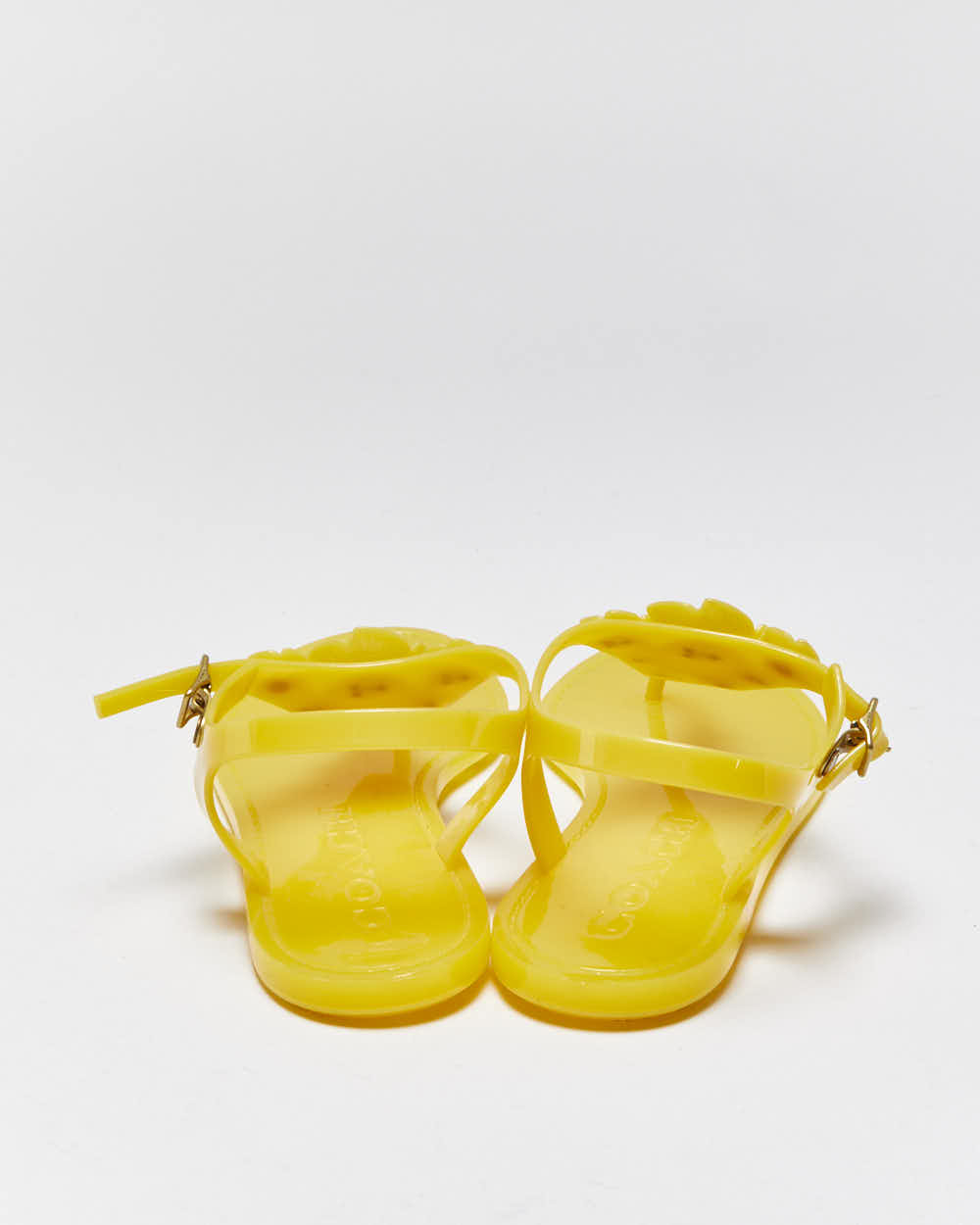 Vintage Y2k 2000s Coach Tea Rose Jelly Sandals - UK5