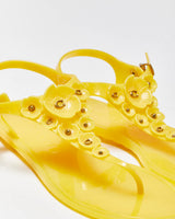 Vintage Y2k 2000s Coach Tea Rose Jelly Sandals - UK5