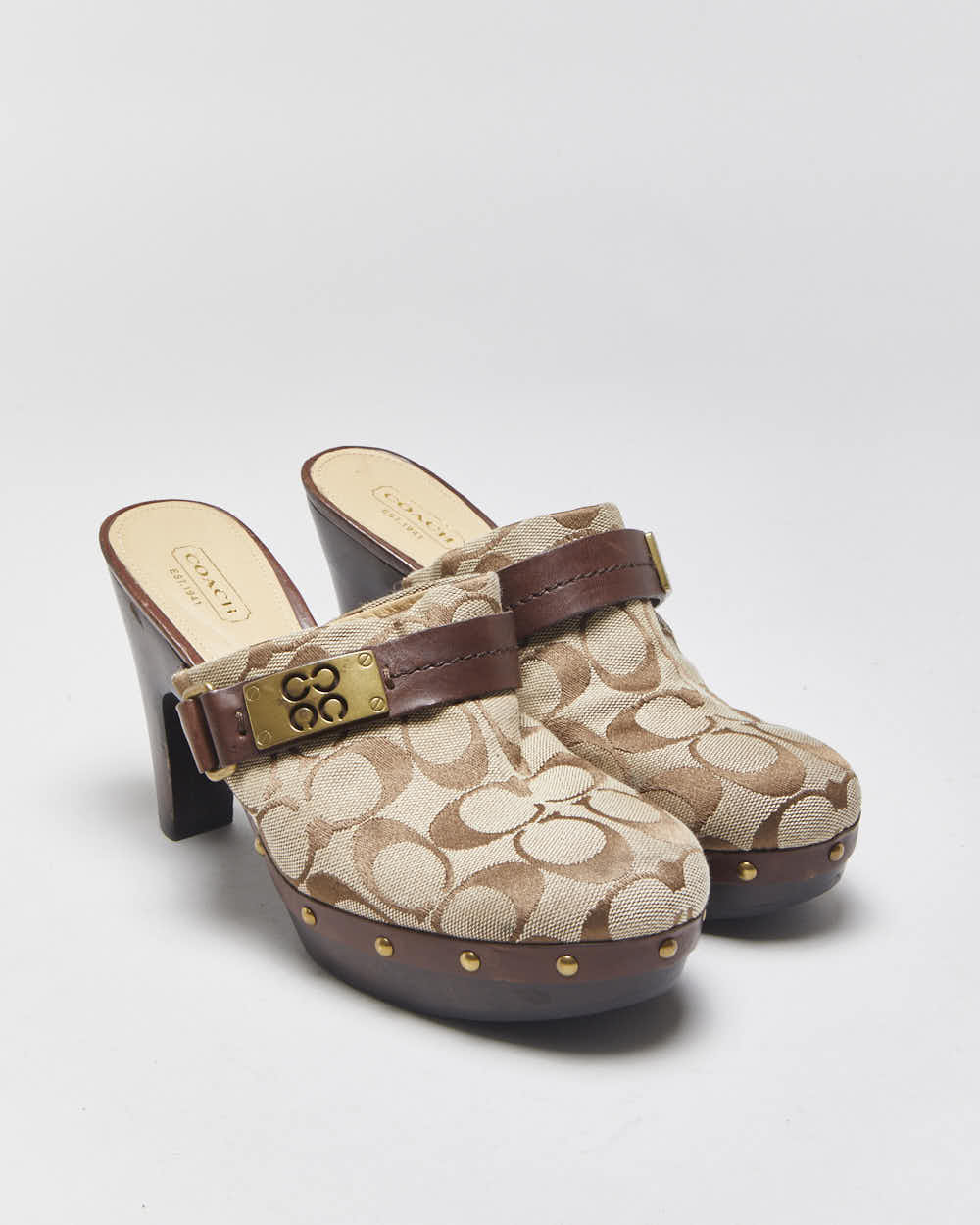 Vintage Y2k 2000s Coach Ivy Clogs - UK5