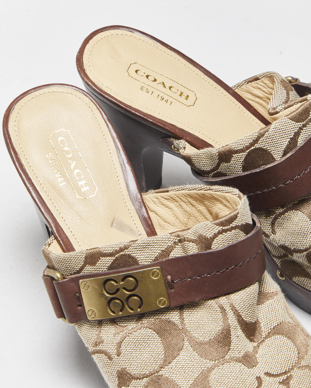 Vintage Y2k 2000s Coach Ivy Clogs - UK5