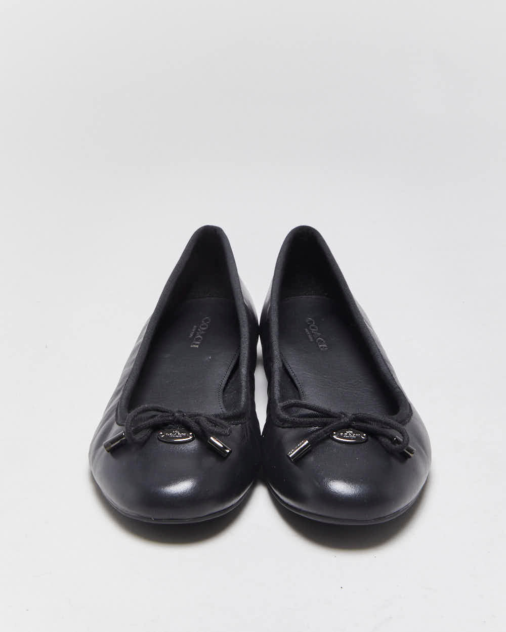 Vintage Y2k 2000s Coach Leather Ballet Flats - U4