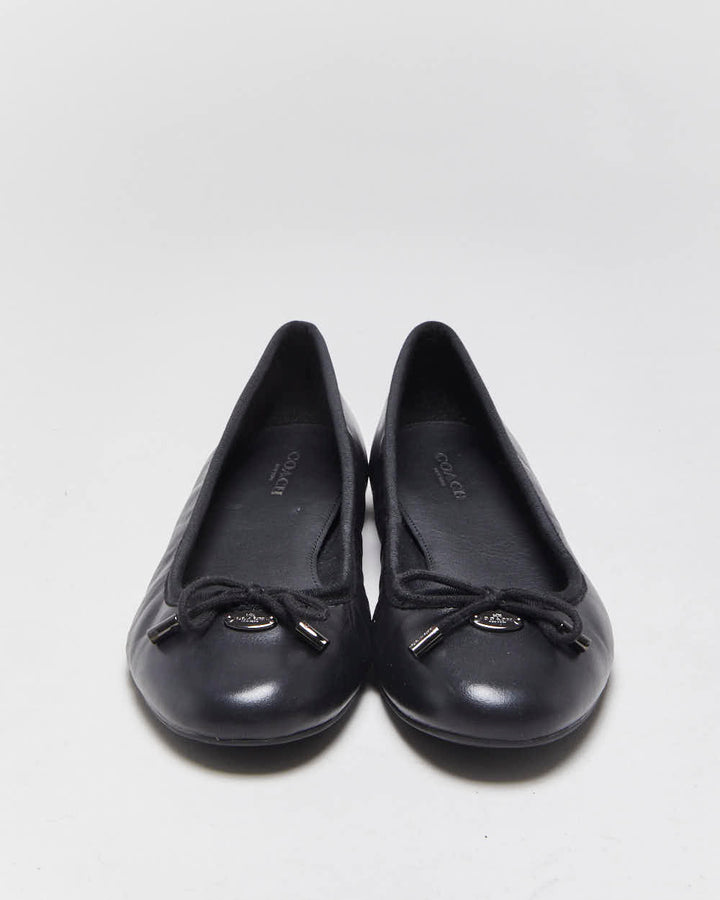 Vintage Y2k 2000s Coach Leather Ballet Flats - U4