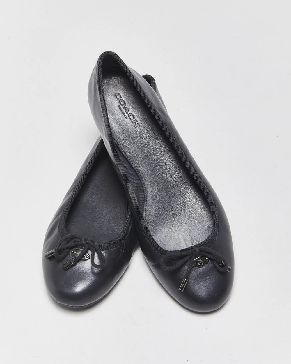 Vintage Y2k 2000s Coach Leather Ballet Flats - U4