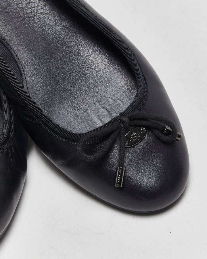 Vintage Y2k 2000s Coach Leather Ballet Flats - U4