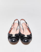 Vintage Salvatore Ferragamo Sling Back Kitten Heels - UK6.5