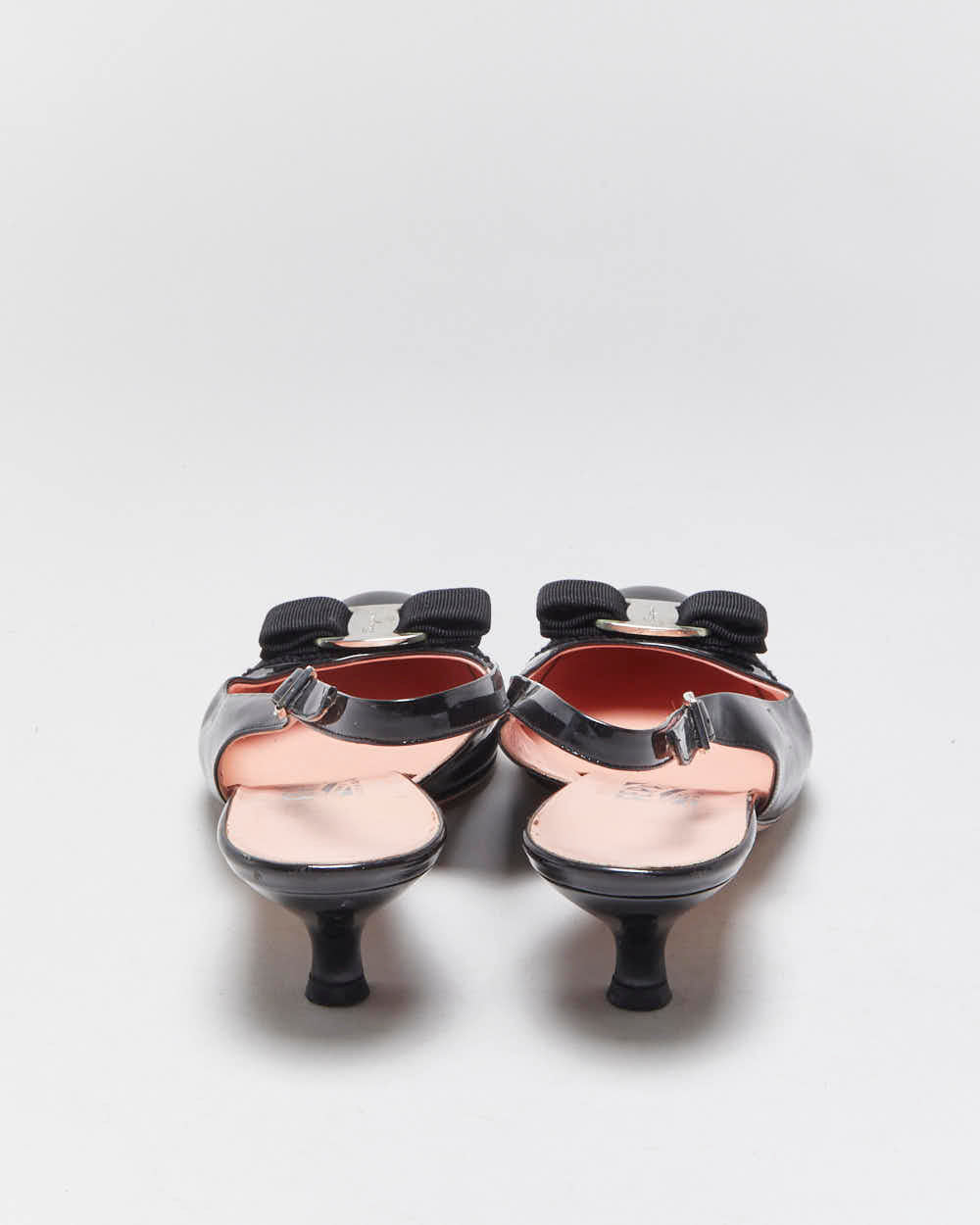 Vintage Salvatore Ferragamo Sling Back Kitten Heels - UK6.5