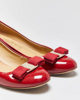 Vintage Salvatore Ferragamo Patent Heeled Ballet Flats - UK5