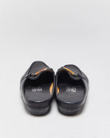 Vintage Salvatore Ferragamo Leather Loafer Mules - UK3