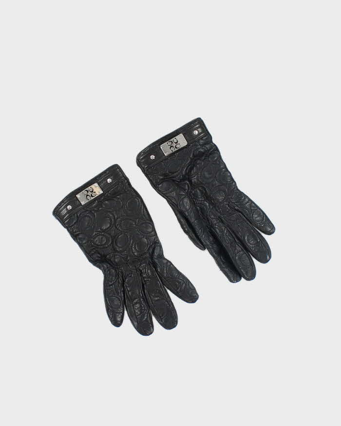 Coach Black Leather Gloves - L