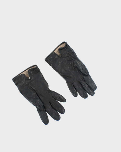 Coach Black Leather Gloves - L