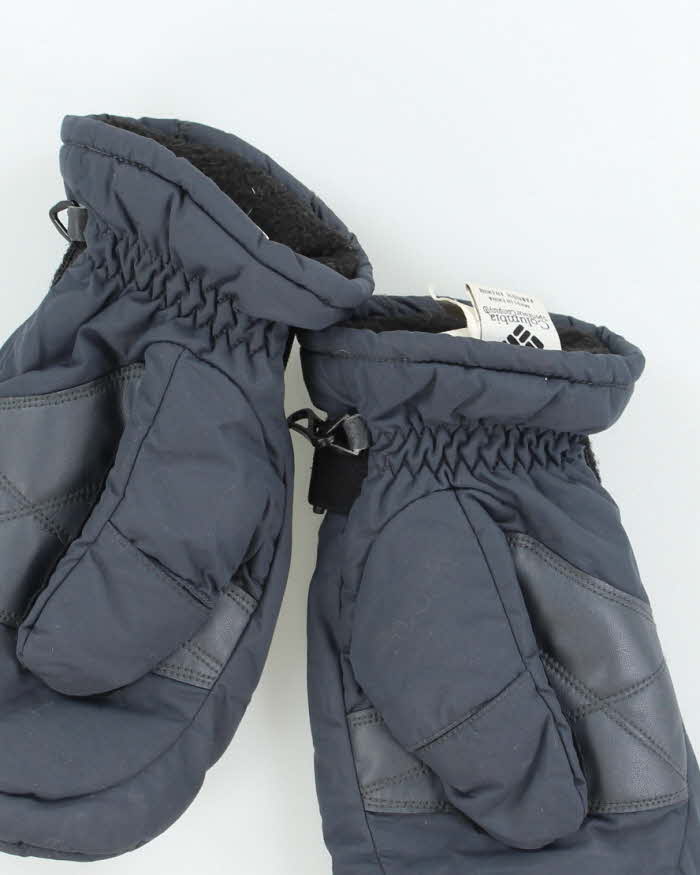 Vintage 90s Columbia Women's Navy Ski Mittens - M