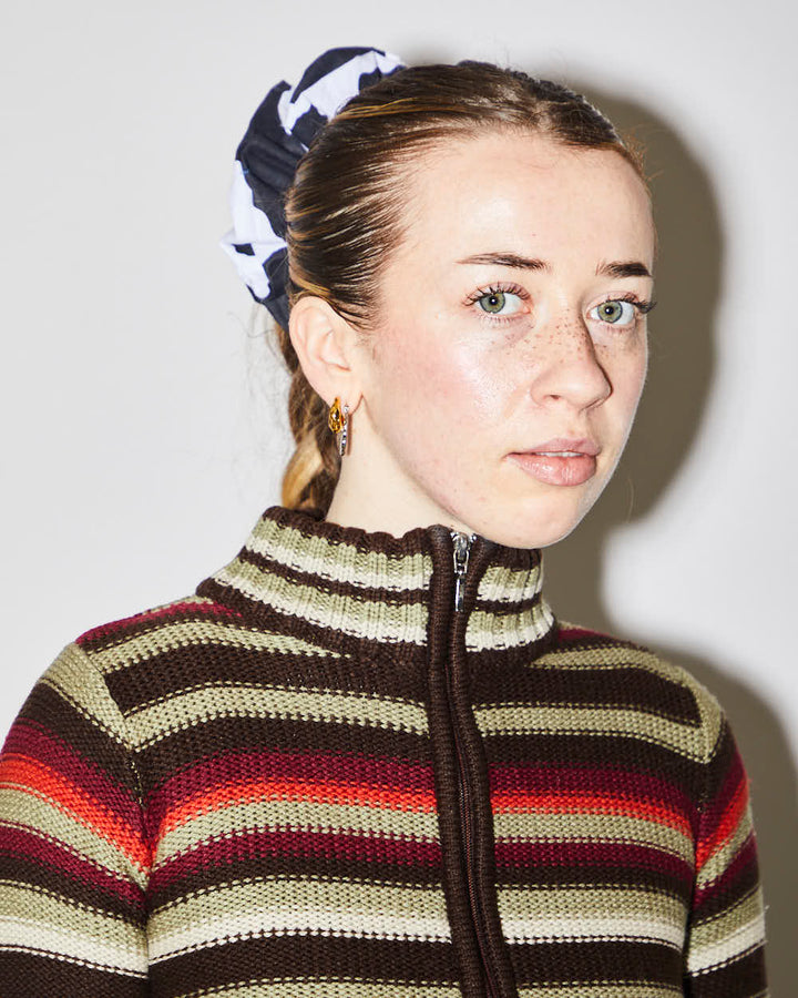 Rokit Originals Sustainable Scrunchie - Cow Print