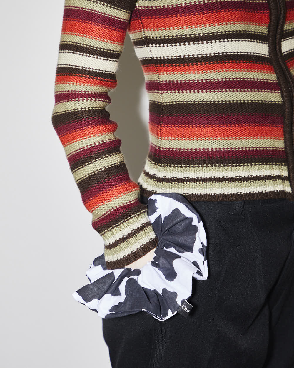 Rokit Originals Sustainable Scrunchie - Cow Print