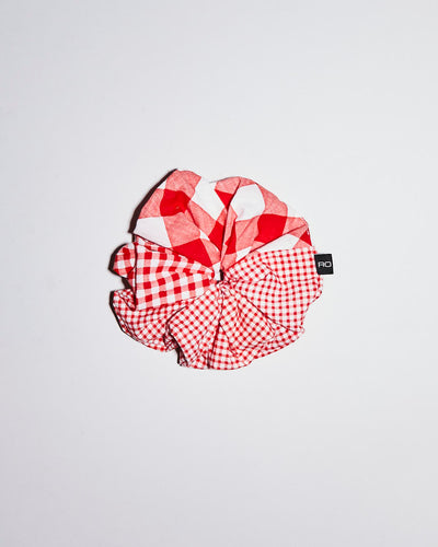 Rokit Originals Sustainable Scrunchie - Red Gingham