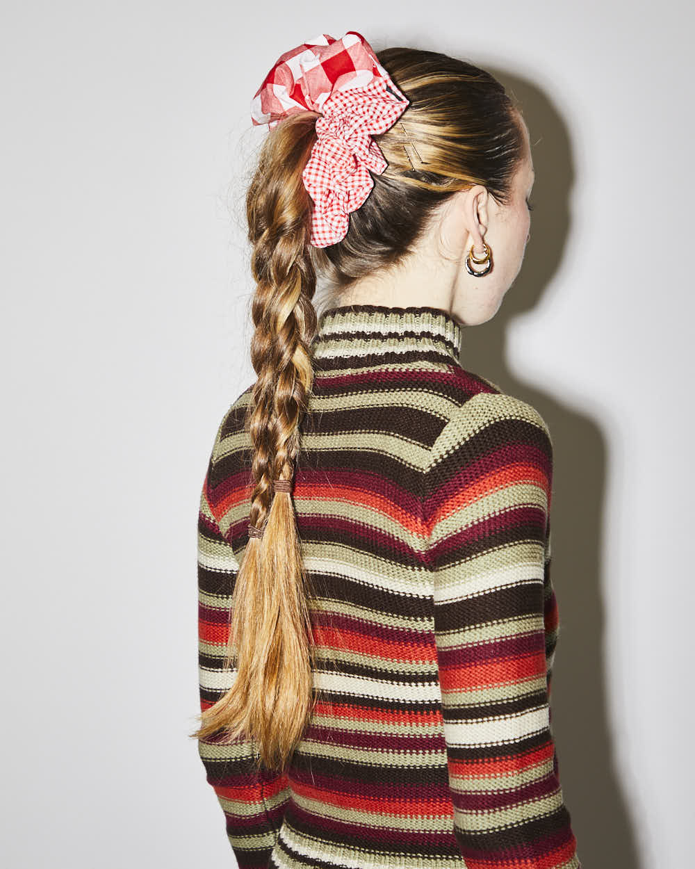 Rokit Originals Sustainable Scrunchie - Red Gingham
