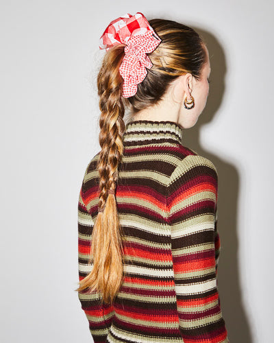 Rokit Originals Sustainable Scrunchie - Red Gingham