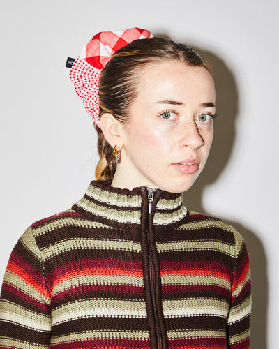 Rokit Originals Sustainable Scrunchie - Red Gingham