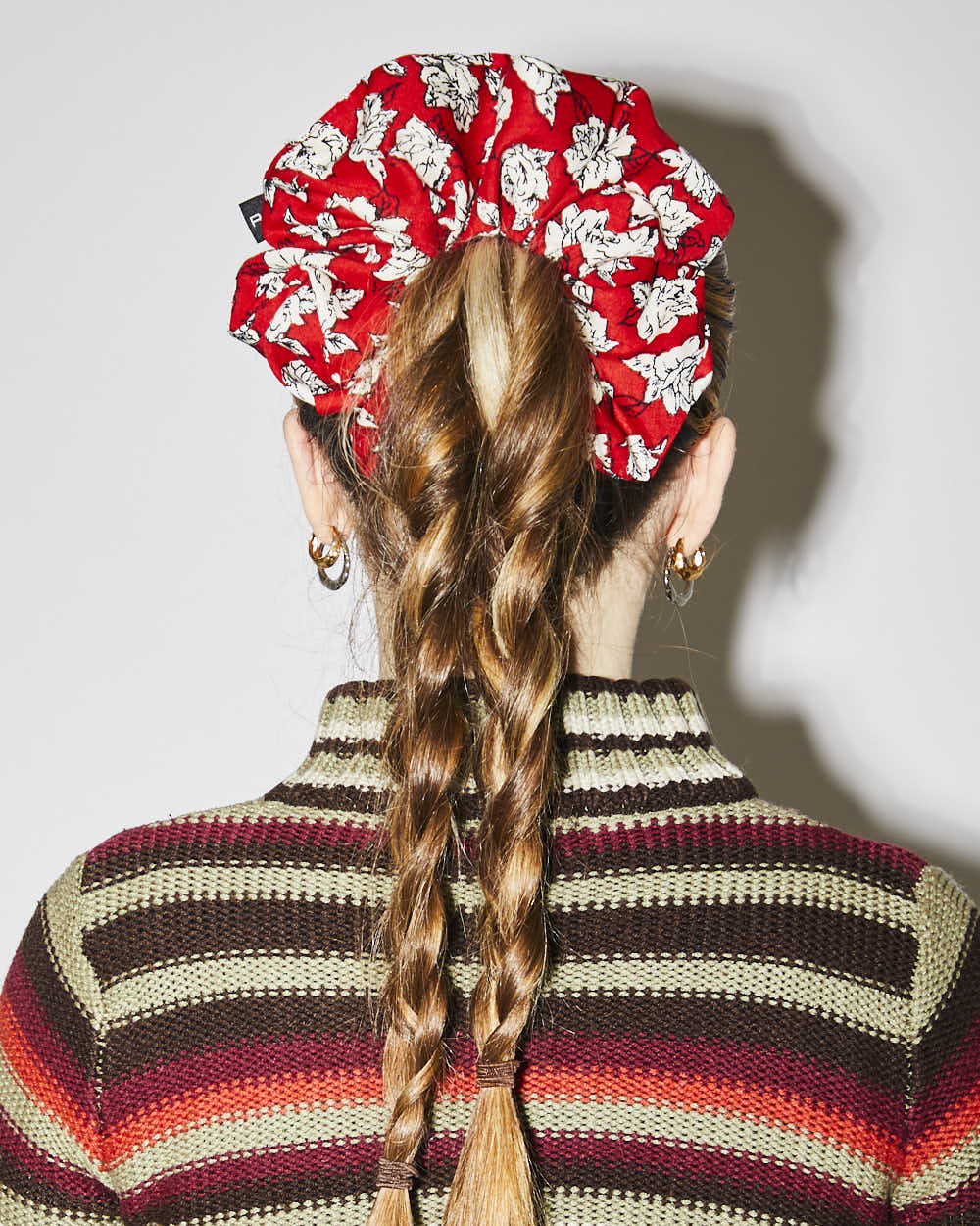 Rokit Originals Sustainable Scrunchie - Red Floral